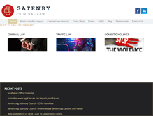 Tablet Screenshot of gatenbylaw.com.au